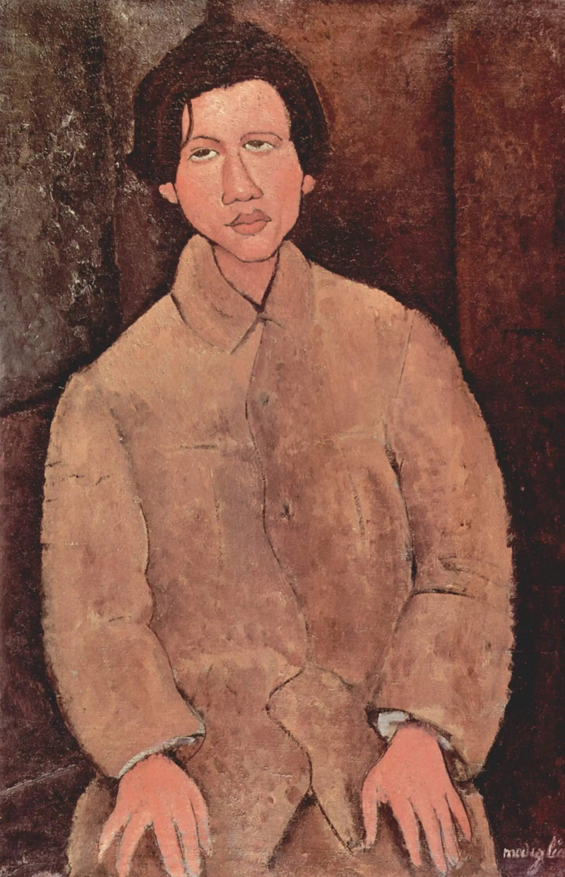 Portret van Chaïm Soutine - Amedeo Modigliani