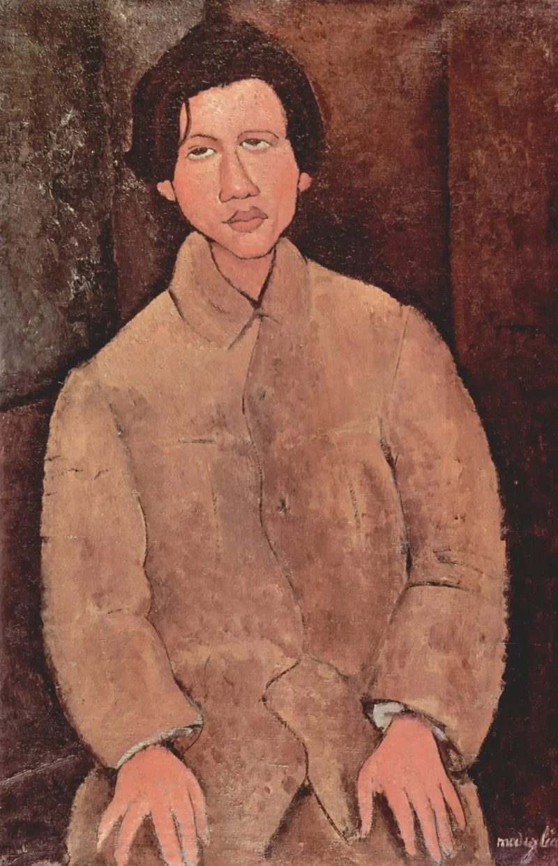 Portret van Chaïm Soutine - Amedeo Modigliani