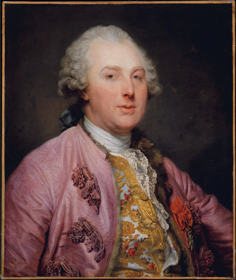Portret van Charles Claude de Flahaut de La Billarderie (Graaf d'Angiviller) - Jean-Baptiste Greuze