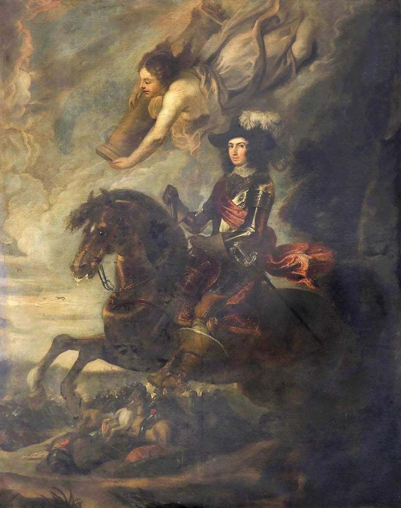 Portret van Charles Colonna, hertog van Marsi te paard - Peter Paul Rubens