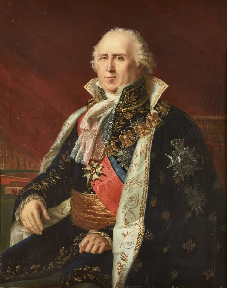 Portret van Charles-François Lebrun, hertog van Plaisance (1739-1824), archi-schatter van het Rijk - François Gérard

Source:
Portrait de Charles-François Lebrun, duc de Plaisance (1739-1824), archi-trésorier de l'Empire - François Gérard