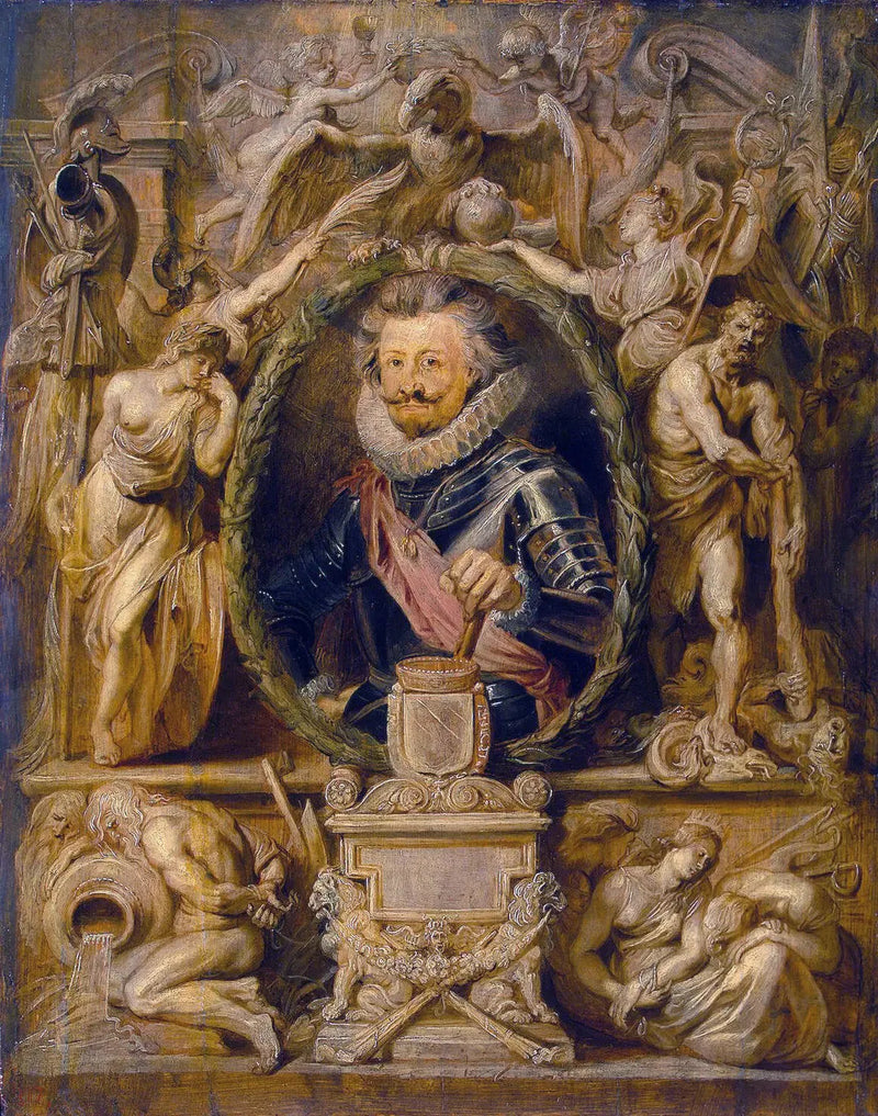 Portret van Charles de Longueval - Peter Paul Rubens