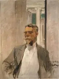 Portret van Charles M. Kurtz, oprichter-directeur van de Albright Art Gallery (1905-1909) - Joaquín Sorolla