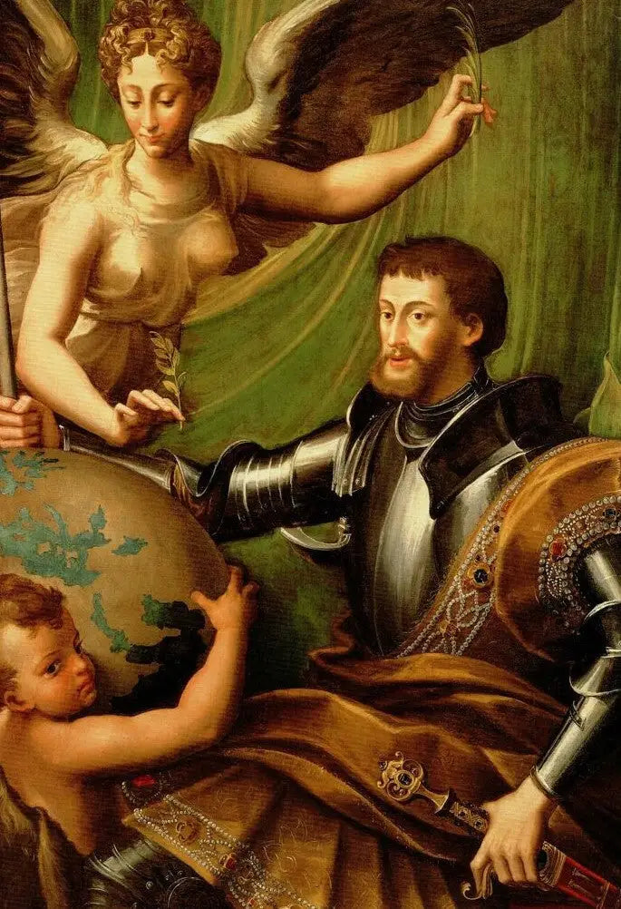 Portret van Karel V - Parmigianino