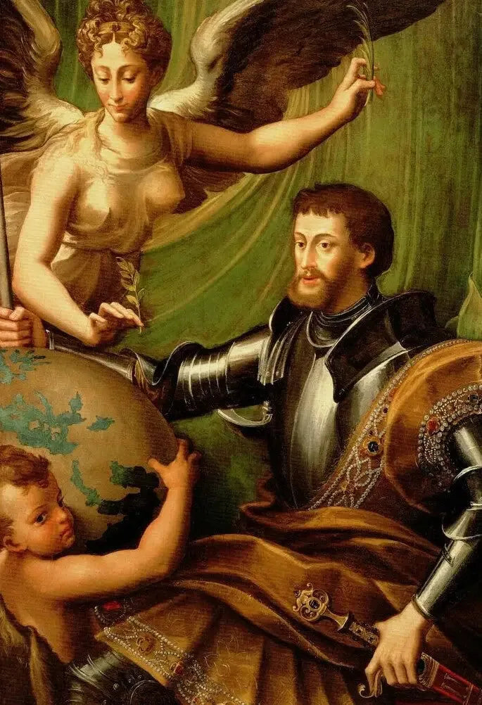 Portret van Karel V - Parmigianino