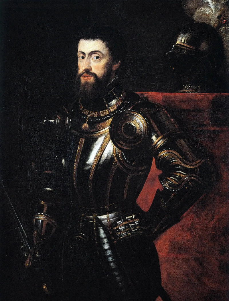 Portret van Karel V - Peter Paul Rubens