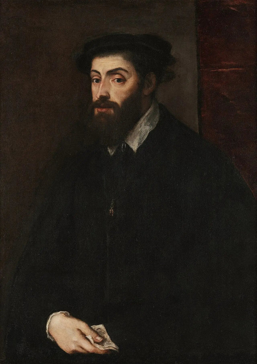 Portret van Karel V - Titian