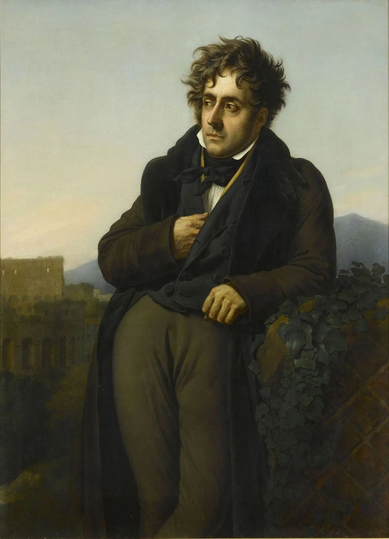 Portret van Chateaubriand die mediteert op de ruïnes van Rome - Anne-Louis Girodet

Source:
Portrait de Chateaubriand méditant sur les ruines de Rome - Anne-Louis Girodet