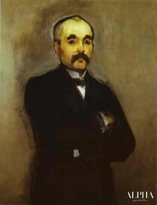 Portrait de Clemenceau - Edouard Manet - Reproductions de tableaux et peintures haut de gamme