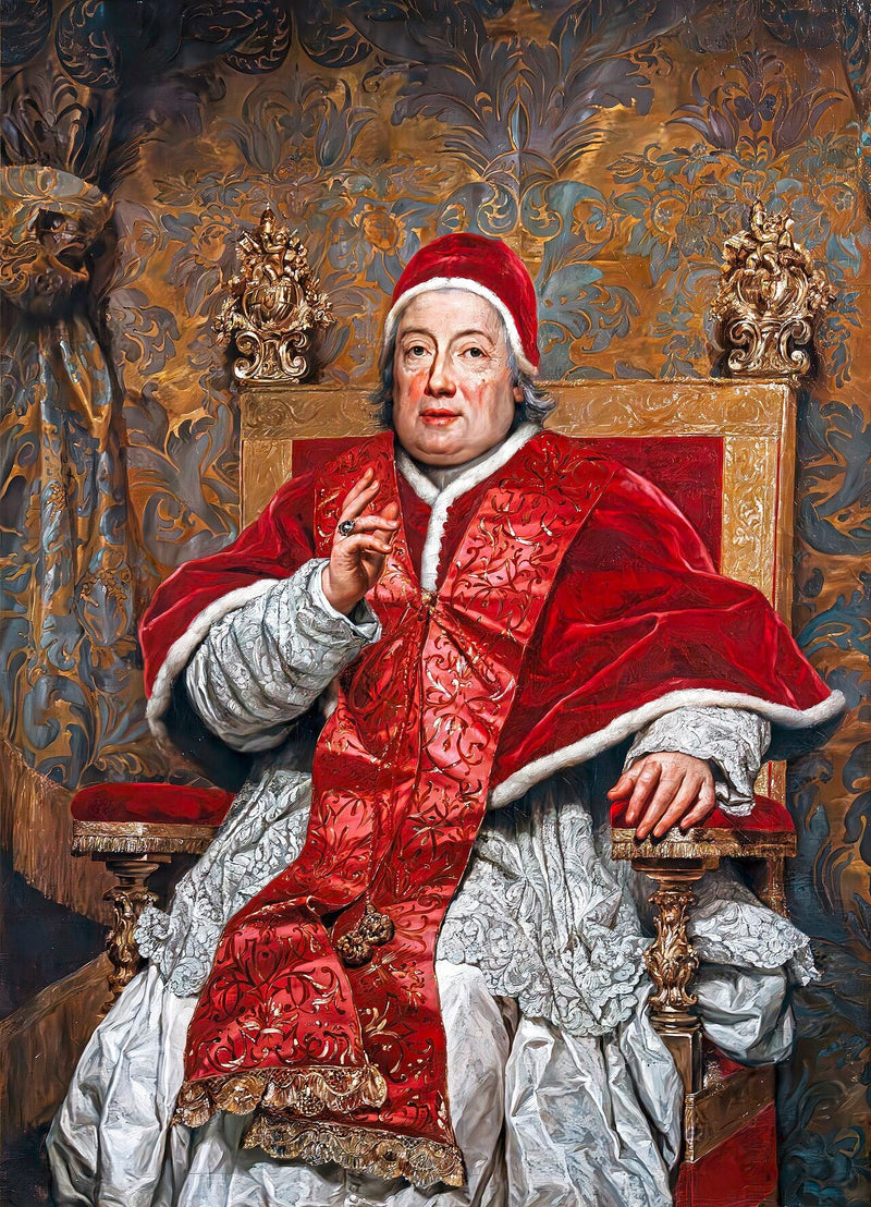 Portret van Clemens XIII Rezzonico - Anton Raphael Mengs