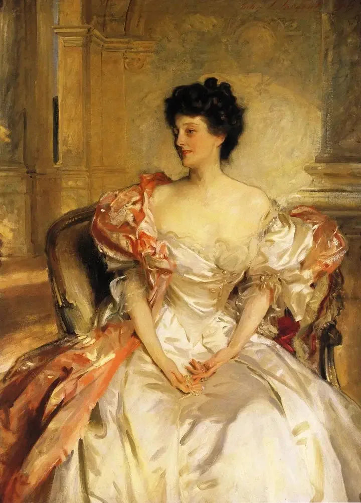 Portret van Cora Elizabeth Smith Colgate Kennard, kortweg gravin van Strafford - John Singer Sargent