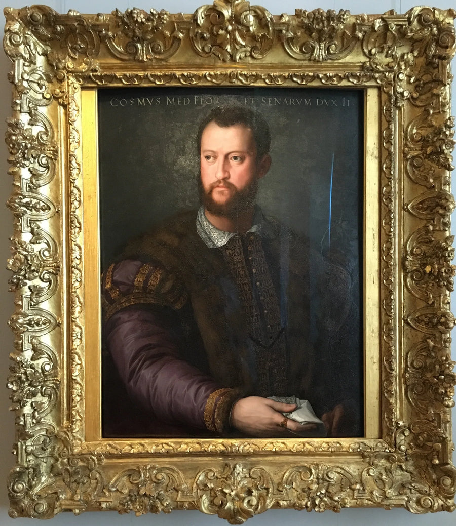 Portret van Cosme I de Medici. - Bronzino