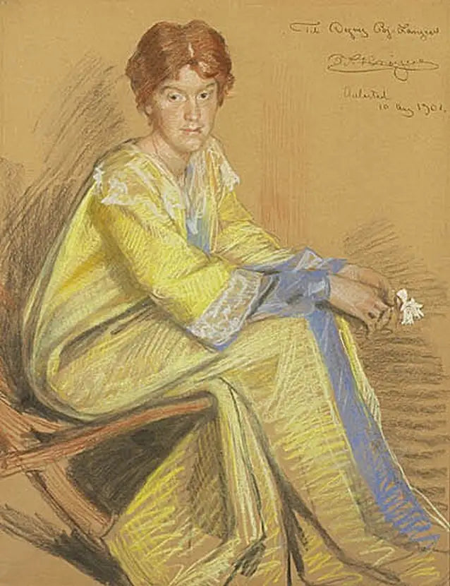 Portret van Dagny Bjørnson Langen. - Peder Severin Krøyer