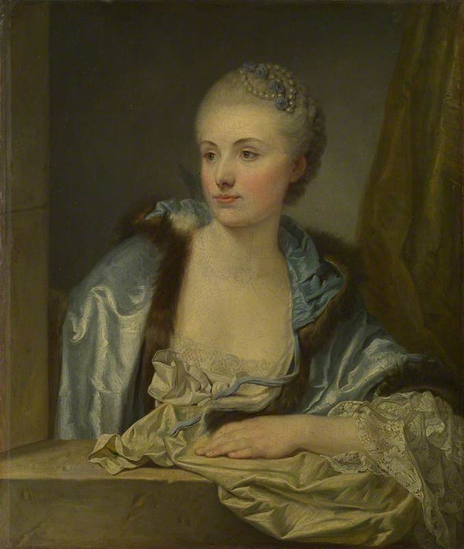 Portret van een dame (Madame de Gléon?) - Jean-Baptiste Greuze