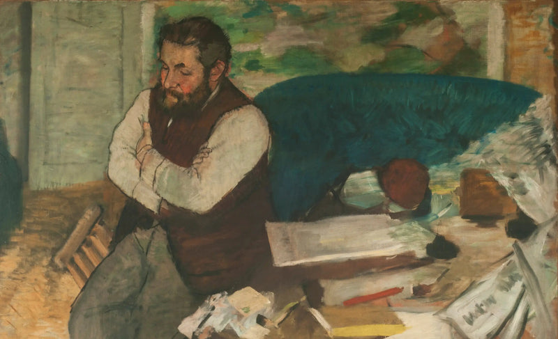 Portret van Diego Martelli - Edgar Degas