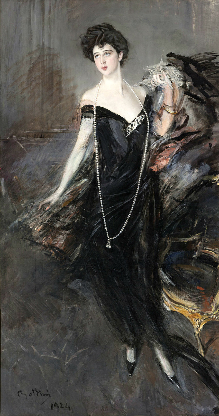 Portret van Donna Franca Florio - Giovanni Boldini