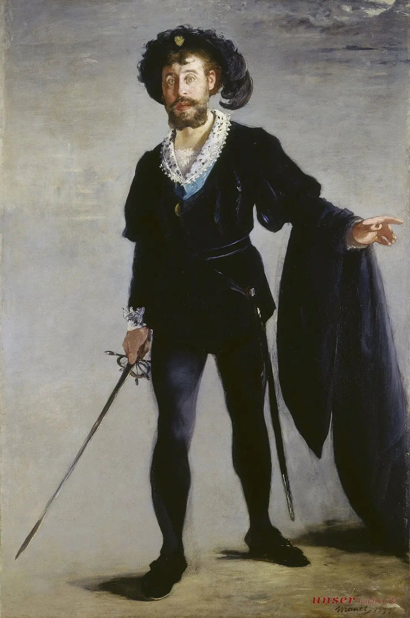 Portret van Faure in de rol van Hamlet - Édouard Manet
