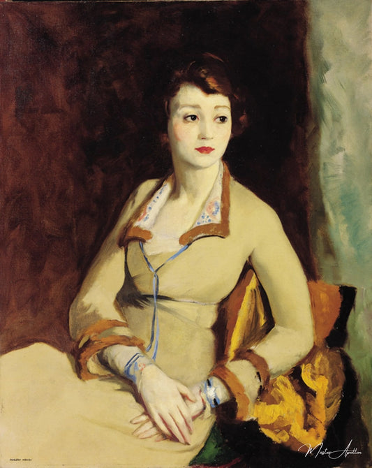 Portrait de Fay Bainter - Robert Henri - Reproductions de tableaux et peintures haut de gamme