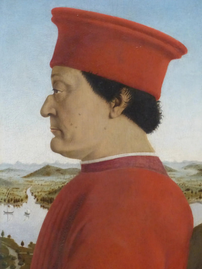 Portret van Federico da Montefeltro - Piero della Francesca
