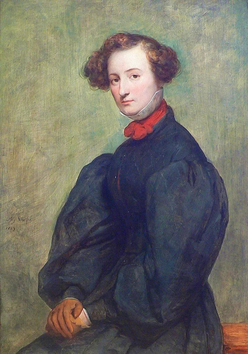 Portret van Félicie de Fauveau - Ary Scheffer
