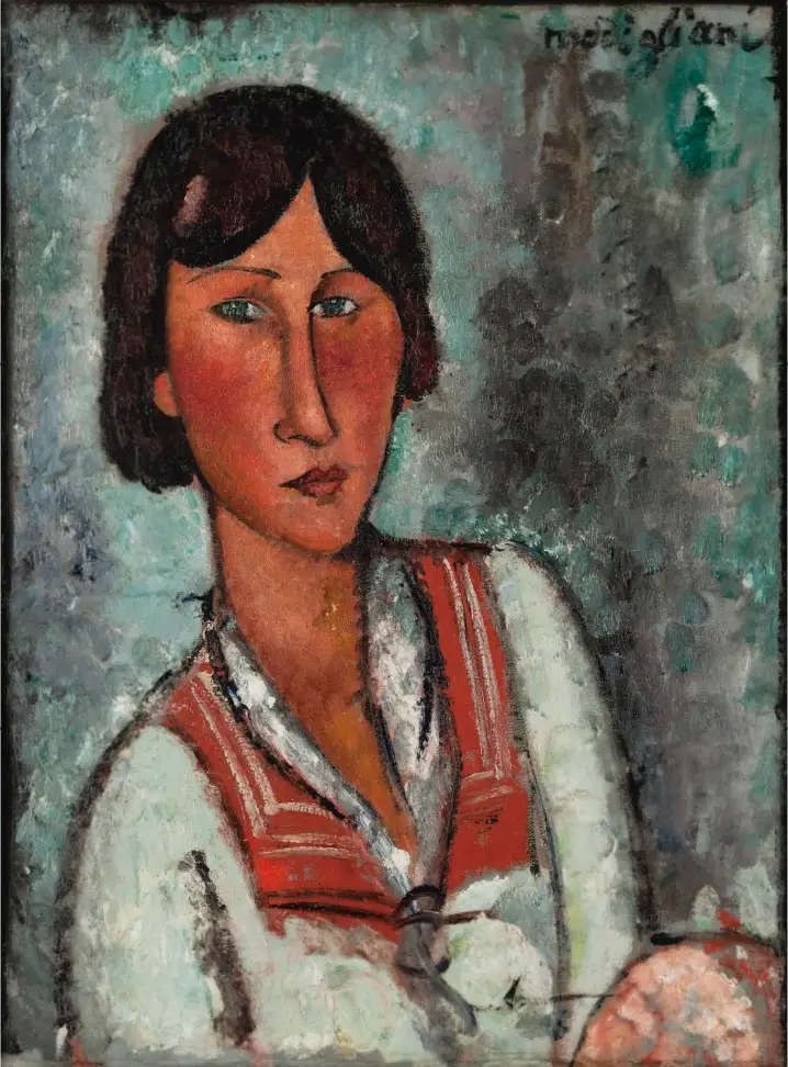 Portret van een vrouw - Amedeo Modigliani