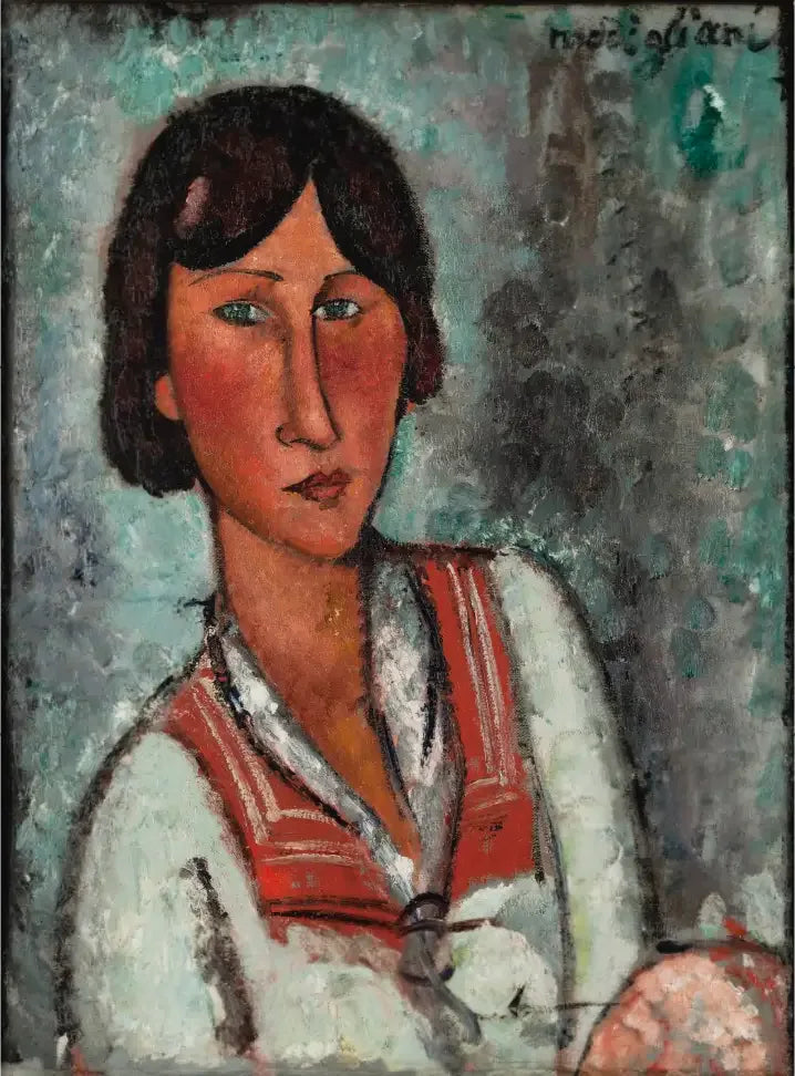 Portret van een vrouw - Amedeo Modigliani