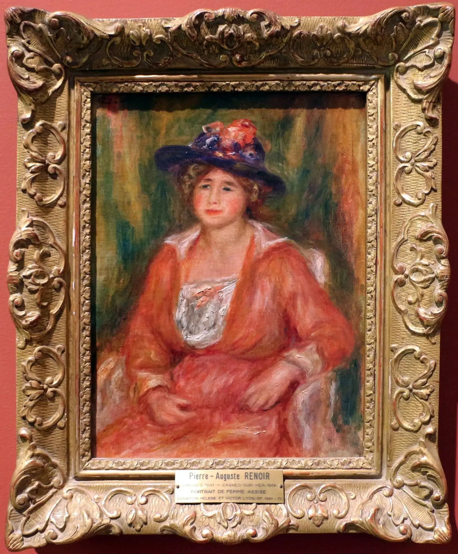 Portret van een zittende vrouw - Pierre-Auguste Renoir