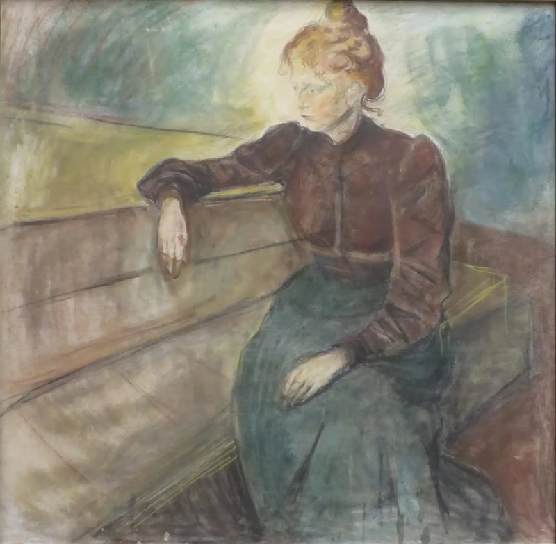 Portret van een vrouw - Edvard Munch