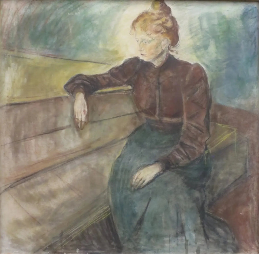 Portret van een vrouw - Edvard Munch