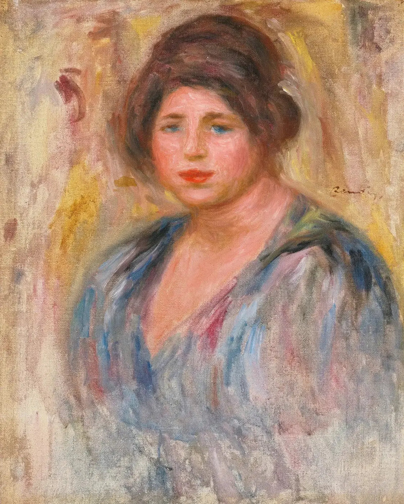 Portret van een vrouw (Gabrielle Renard) - Pierre-Auguste Renoir