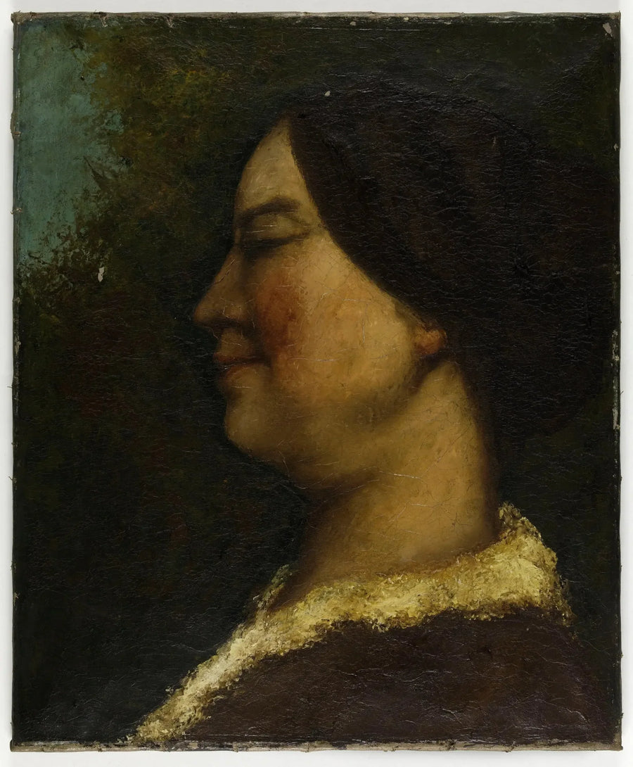 Portret van een vrouw - Gustave Courbet