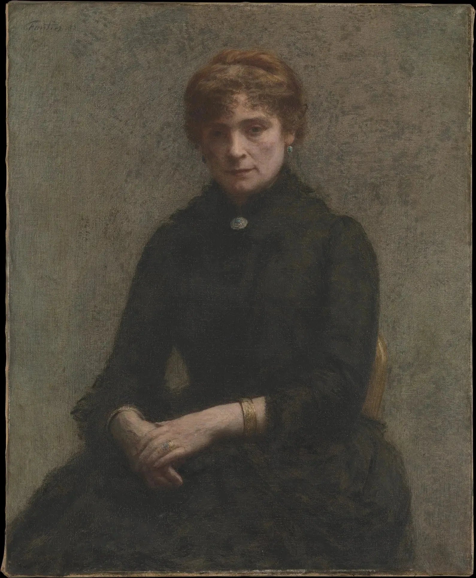 Portrait de femme - Henri Fantin-Latour image 1 tableau peint à l’huile sur toile