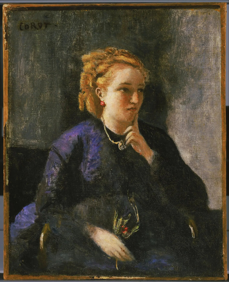 Vrouwportret - Jean-Baptiste Camille Corot
