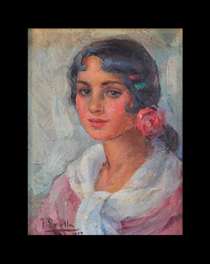 Portret van een vrouw - Joaquín Sorolla