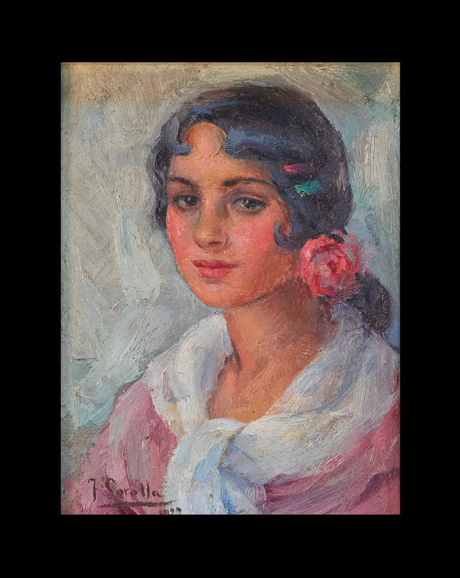 Portret van een vrouw - Joaquín Sorolla