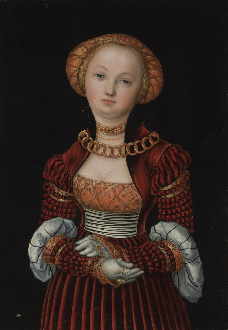 Portret van een vrouw - Lucas Cranach de Oudere