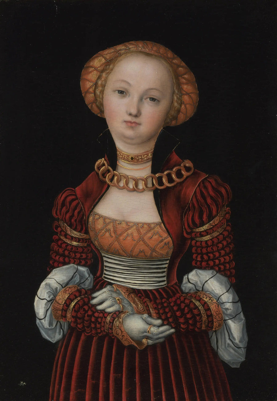 Portret van een vrouw - Lucas Cranach de Oudere