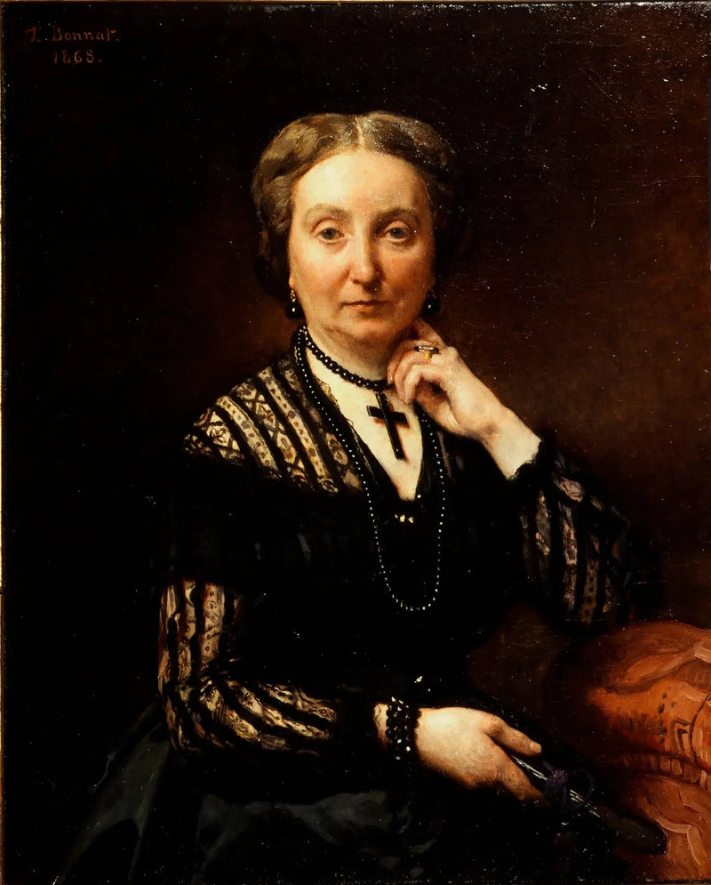 Portret van een vrouw (P2688) - Léon Bonnat