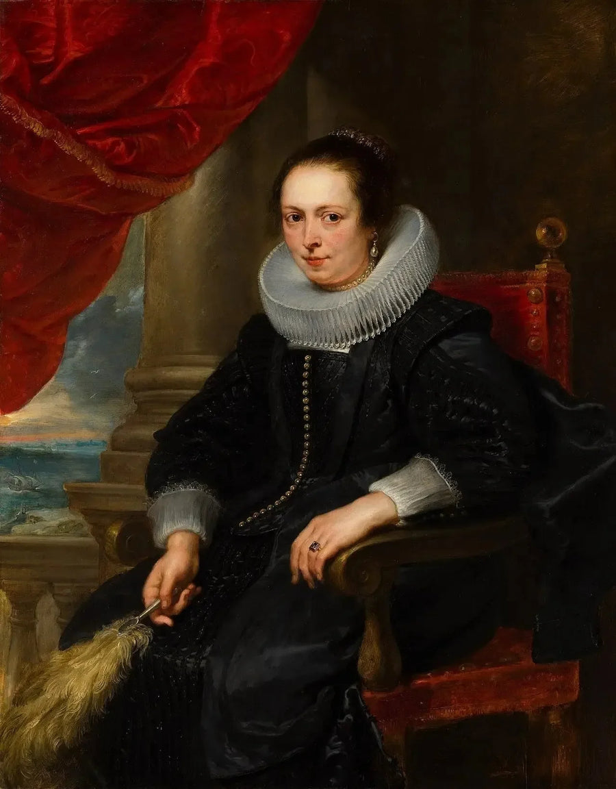 Portret van een vrouw, misschien Clara Fourment - Peter Paul Rubens
