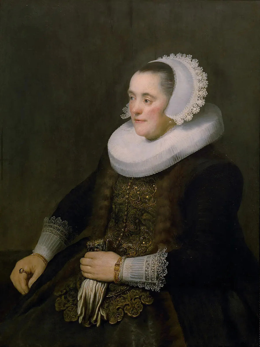 Portret van een vrouw. - Rembrandt