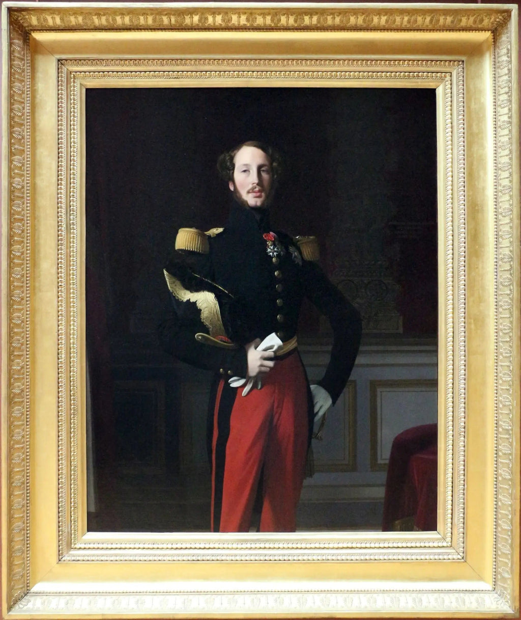 portrait de Ferdinand-Philippe, duc d'Orléans - Jean-Auguste-Dominique Ingres image 2 copie de tableau peinte à la main