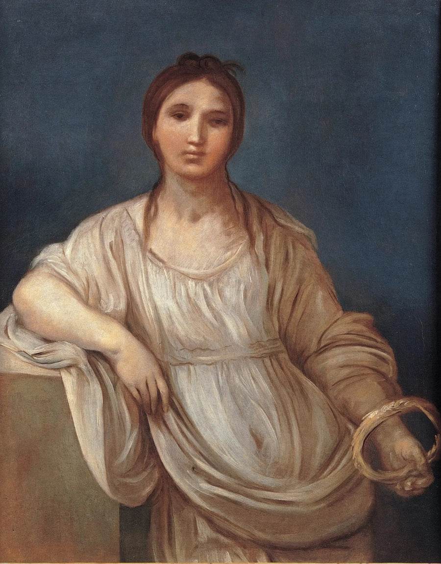 Portret van een meisje met een kroon - Guido Reni