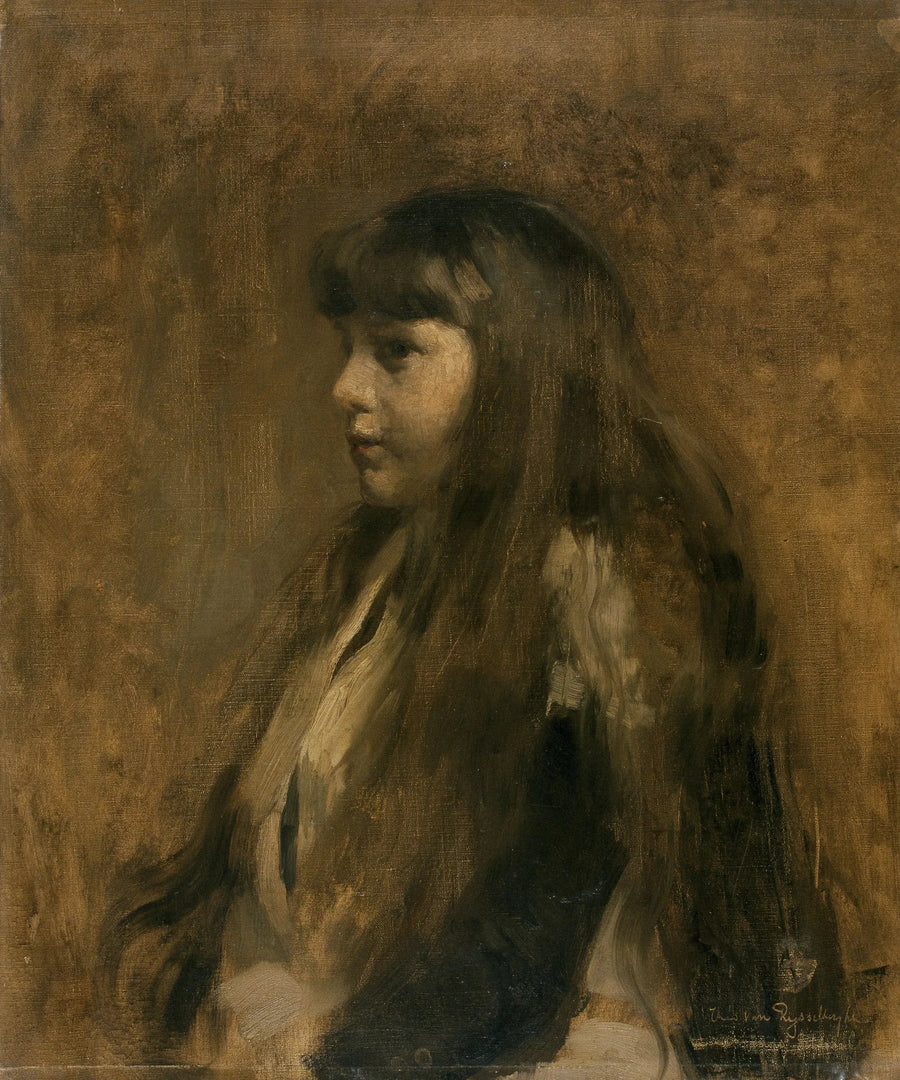 Portret van een meisje - Théo van Rysselberghe