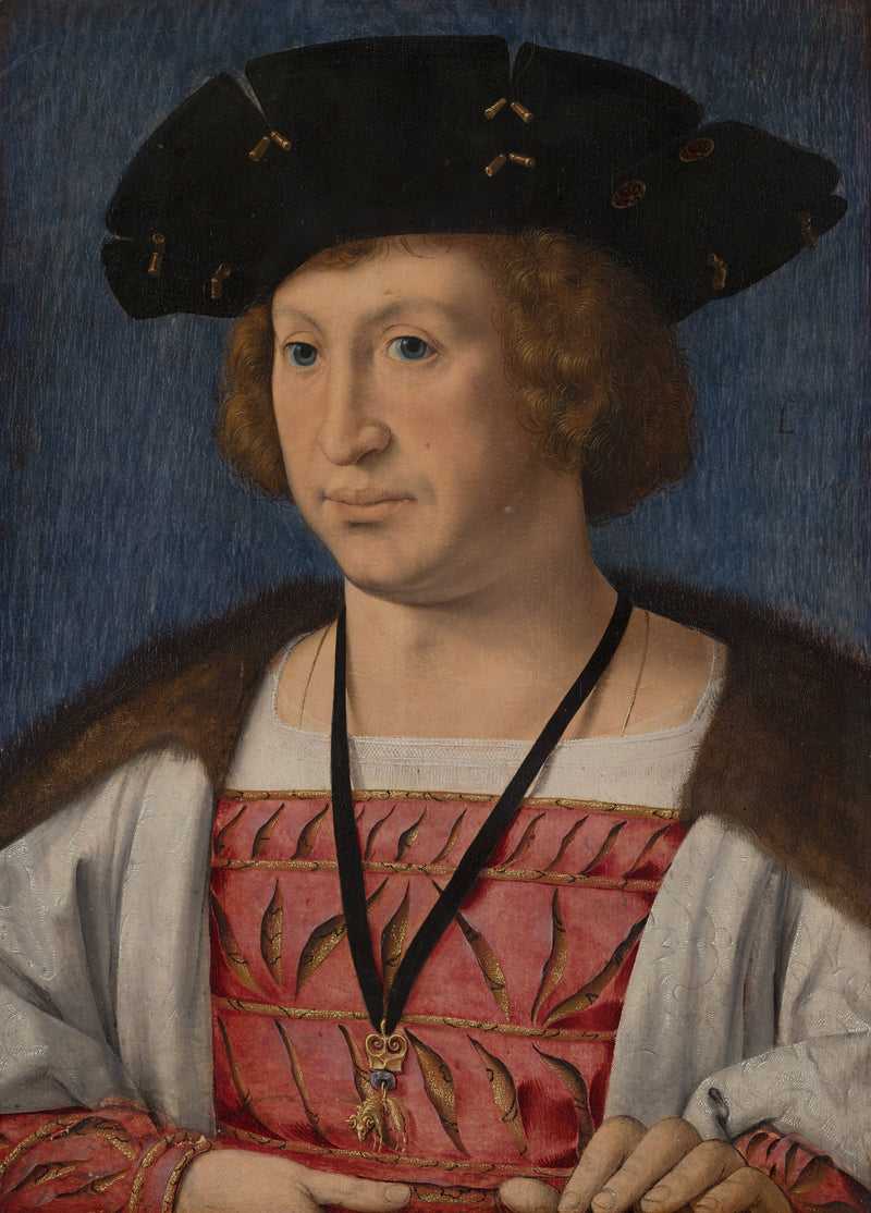 Portret van Floris van Egmond (1469-1539), graaf van Buren en Leerdam - Jan Gossaert