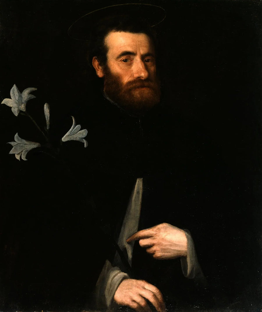 Portret van Fra Lorenzo da Bergamo - Lorenzo Lotto