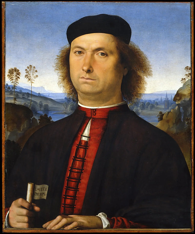 Portret van Francesco delle Operare - Pietro Perugino