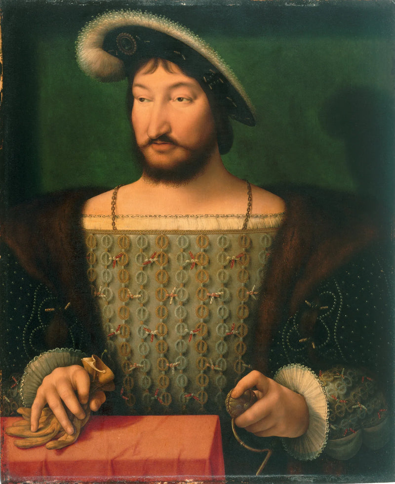 Portret van François I, koning van Frankrijk - Joos van Cleve
