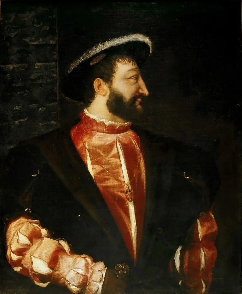 Portret van François I - Titian