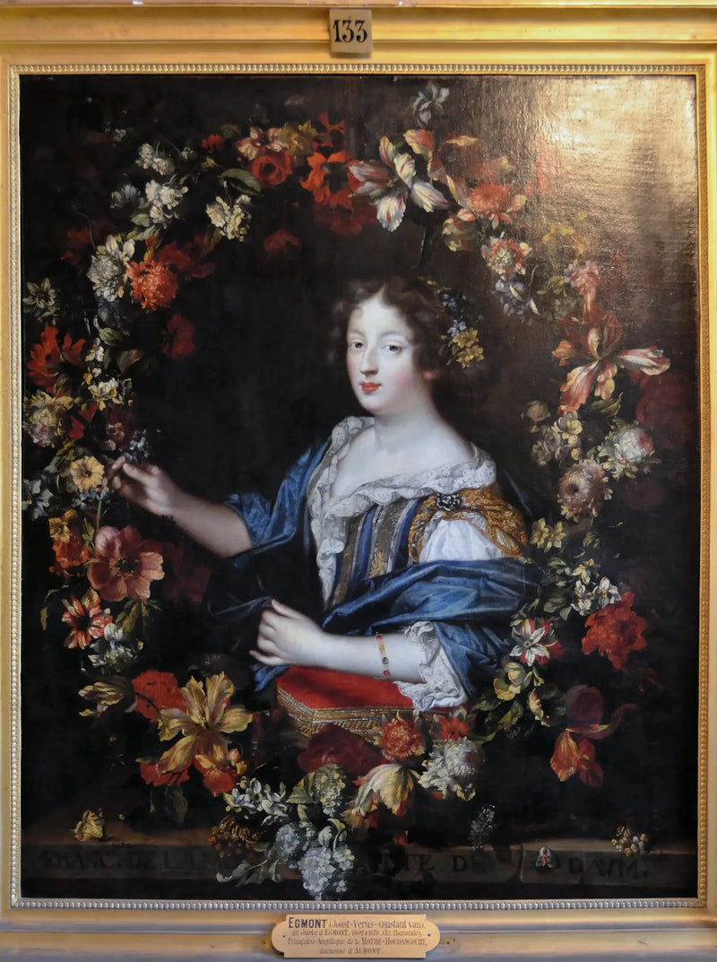 Portret van Françoise Angélique de la Mothe Houdancourt, hertogin van Aumont - Juste d'Egmont