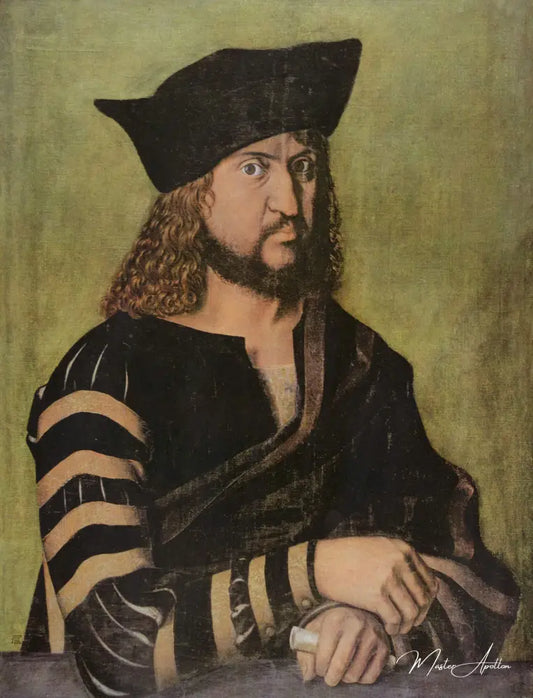 Portrait de Frédéric III de Saxe - Albrecht Dürer - Reproductions de tableaux et peintures haut de gamme